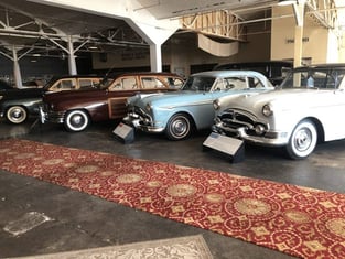 Packard Automobiles in the Showroom