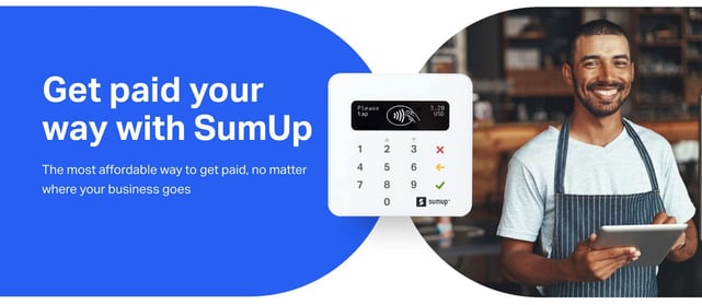Screenshot of SumUp banner Screenshot of SumUp banner
