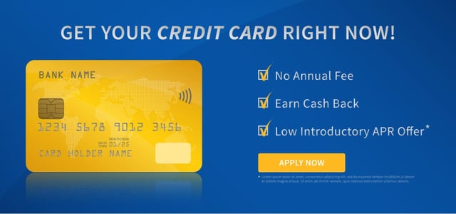 Generic Credit Card Ad Generic Credit Card Ad