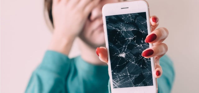 Cracked Cell Phone Cracked Cell Phone
