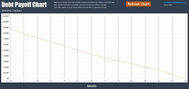 Screenshot of Debt Payoff Calculator