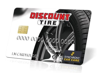 Photo of the Discount Tire credit card