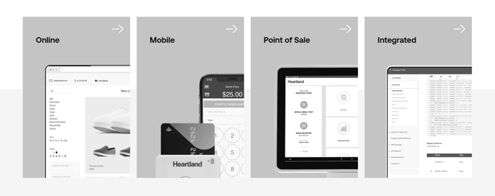 Screenshot of payment solutions from the Global Payments website. Screenshot of payment solutions from the Global Payments website.