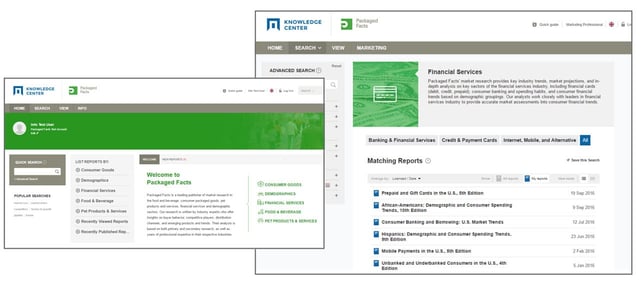 Screenshots of MarketResearch.com report