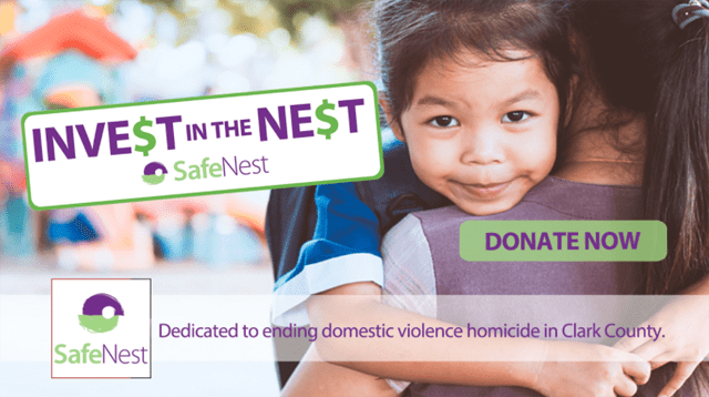 Image showing mission of SafeNest to end domestic violence in Clark County Image showing mission of SafeNest to end domestic violence in Clark County