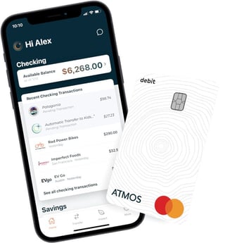 Atmos debit card and app Atmos debit card and app
