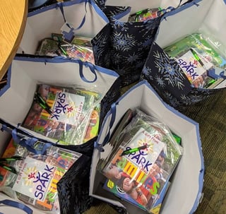 Photo of Spark program resource bags Photo of Spark program resource bags