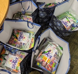 Photo of Spark program resource bags