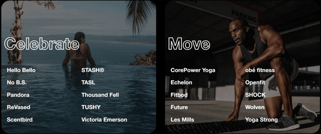Paceline's partnered retailers lists Paceline's partnered retailers lists