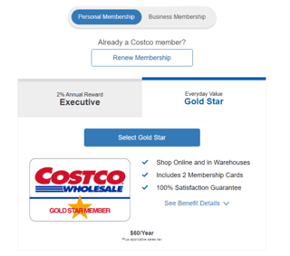 Costco Memberships