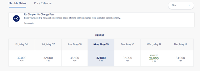 Screenshot of Delta Airfares