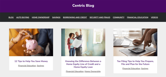 Centris Blog Posts Page Centris Blog Posts Page