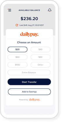 Image of DailyPay App Interface