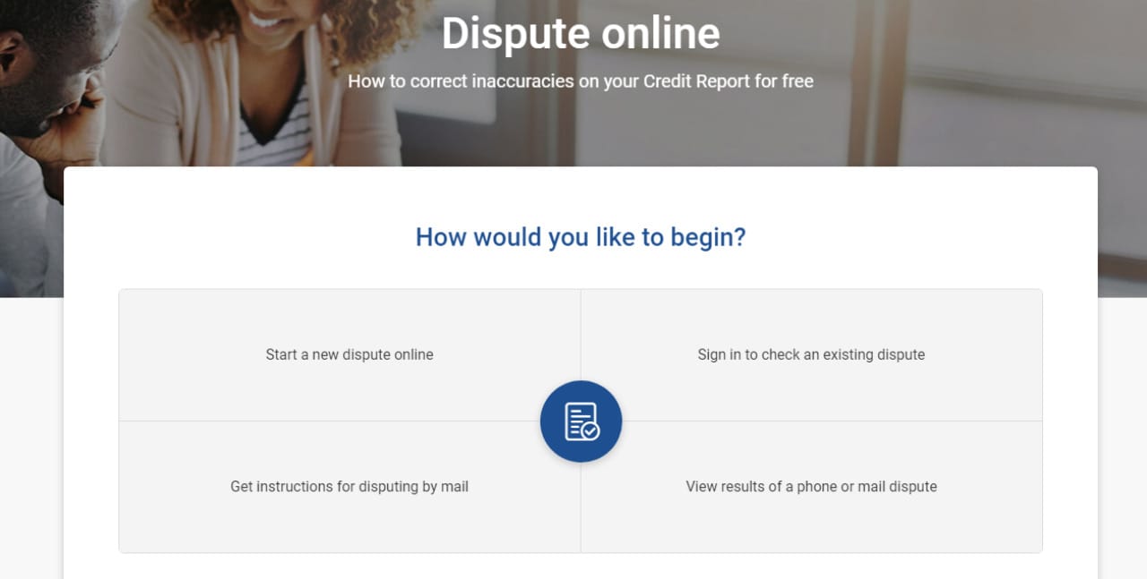 Experian Online Dispute Form