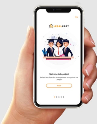 Screenshot of the LegalKart App