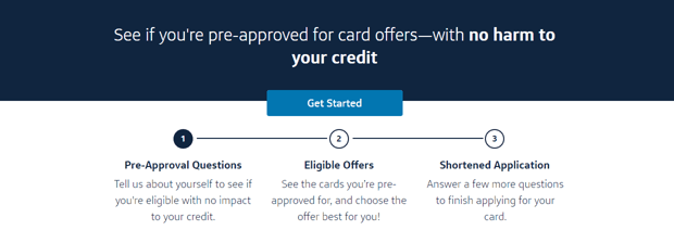 Capital One Preapproval Screen