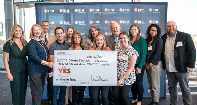 Photo from Ent Credit Union YES Grant event