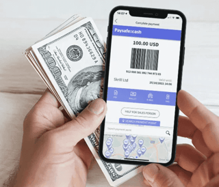 Image of Paysafe Cash on iPhone Image of Paysafe Cash on iPhone