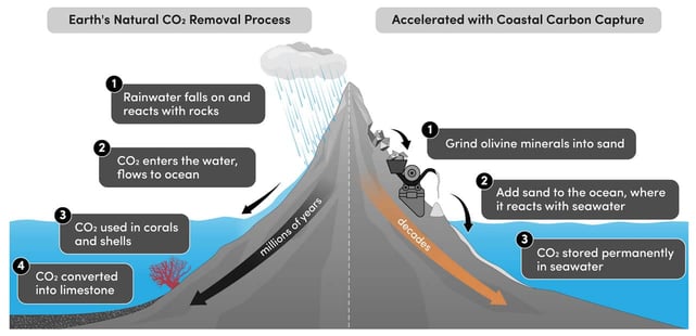 Graphic of Vesta process