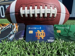 Photo of CU1 Fighting Irish Debit Cards Photo of CU1 Fighting Irish Debit Cards