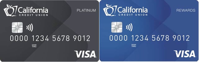 Image of California Credit Union's Platinum and Rewards Card