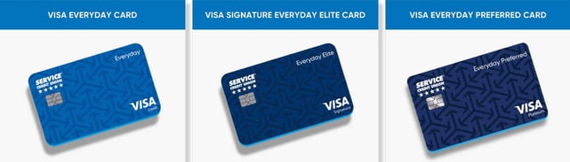Screenshot of Service Credit Union Credit Cards