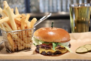 Photo of a Burger at Green Frog Social Club