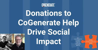 Donations to CoGenerate Help Drive Social Impact