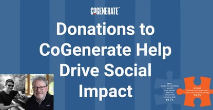Donations To Cogenerate Help Drive Social Impact Donations To Cogenerate Help Drive Social Impact