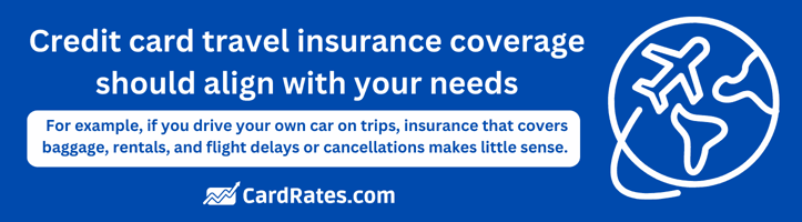 Credit card travel insurance graphic Credit card travel insurance graphic