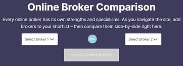 InvestinGoal's broker comparison screenshot
