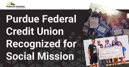 Purdue Federal Credit Union Recognized For Social Mission