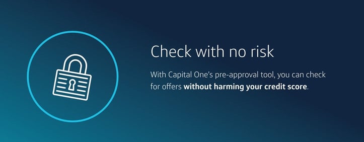 Capital One preapproval screenshot Capital One preapproval screenshot
