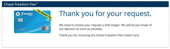 Chase Freedom Flex application review