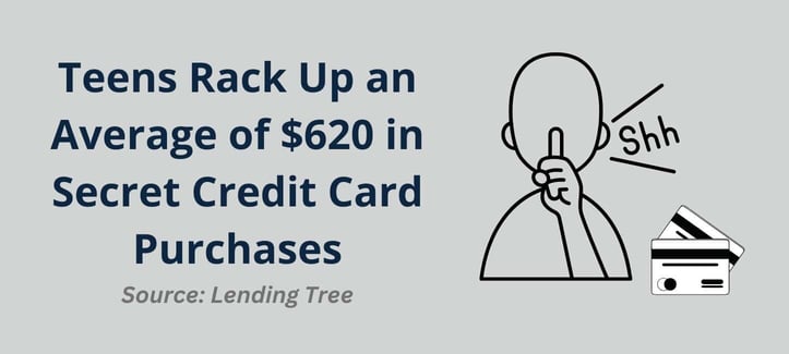 Average Teen Secret Credit Card Spending Statistic Average Teen Secret Credit Card Spending Statistic