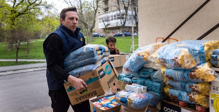 Photo of CORE helping in Ukraine