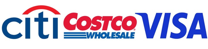 Citi, Costco, and Visa logos Citi, Costco, and Visa logos
