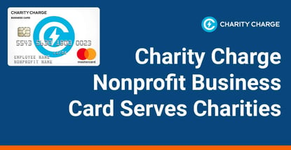 Charity Charge Nonprofit Business Card Serves Charities