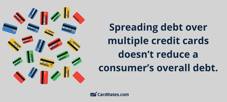 Spreading debt graphic Spreading debt graphic