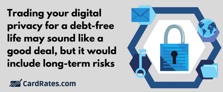 Trading digital privacy risks graphic Trading digital privacy risks graphic