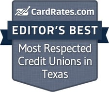 badge for respected credit unions in Texas 