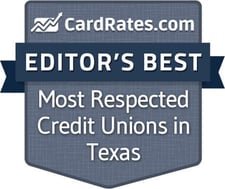 badge for respected credit unions in Texas badge for respected credit unions in Texas