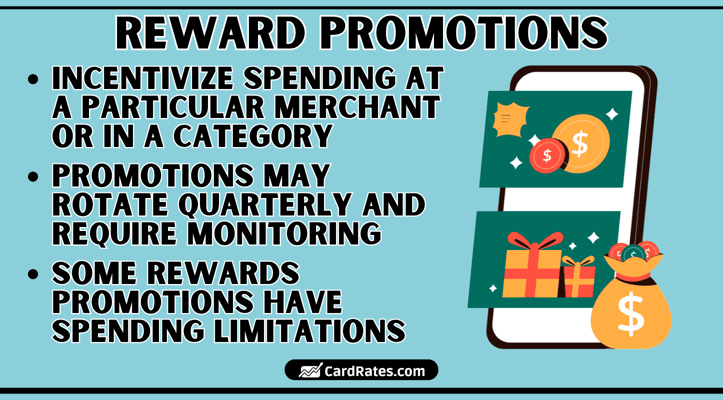 Reward promotions graphic Reward promotions graphic