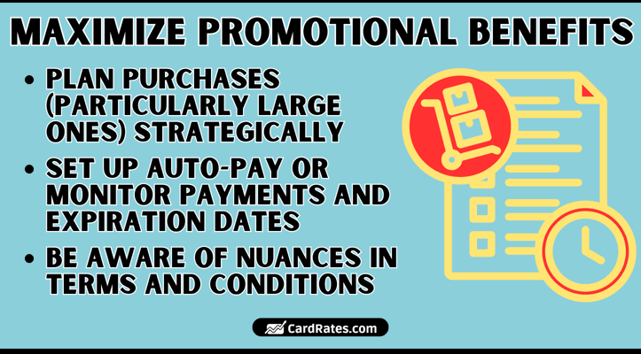 Maximizing promotional benefits graphic Maximizing promotional benefits graphic