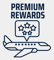 premium travel rewards card graphic premium travel rewards card graphic