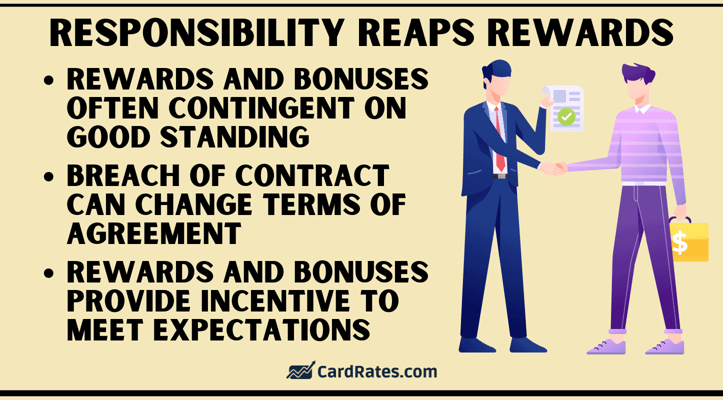 Responsibility reaps rewards graphic