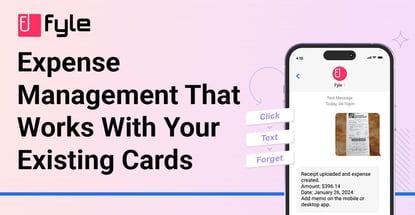 Expense Management That Works With Your Existing Cards Expense Management That Works With Your Existing Cards
