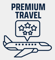 Premium travel cards graphic