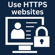 Secure websites graphic Secure websites graphic
