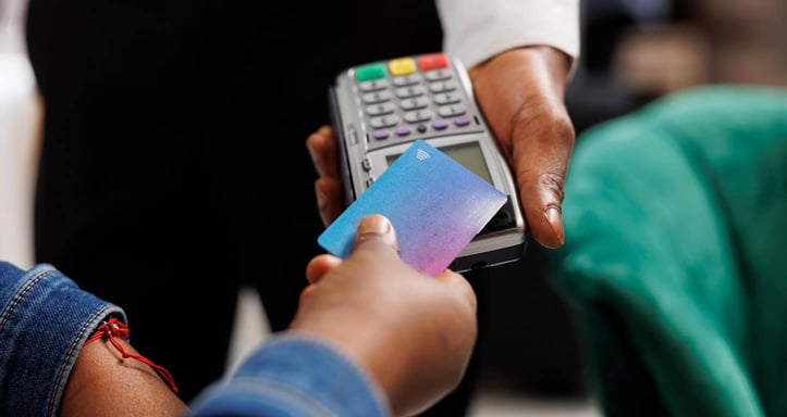 Image showing a credit card contactless payment Image showing a credit card contactless payment